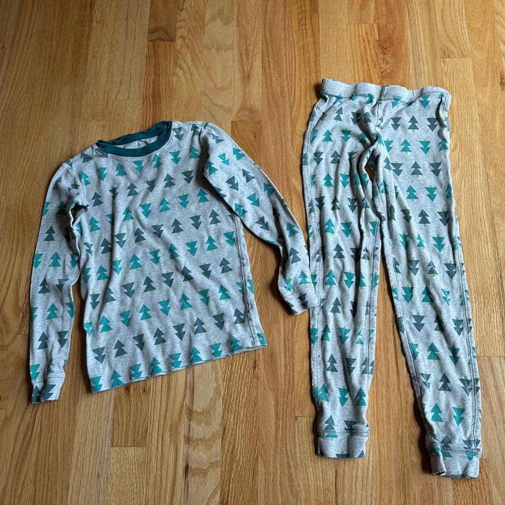 Primary Kids Pajama Set with Tree Print